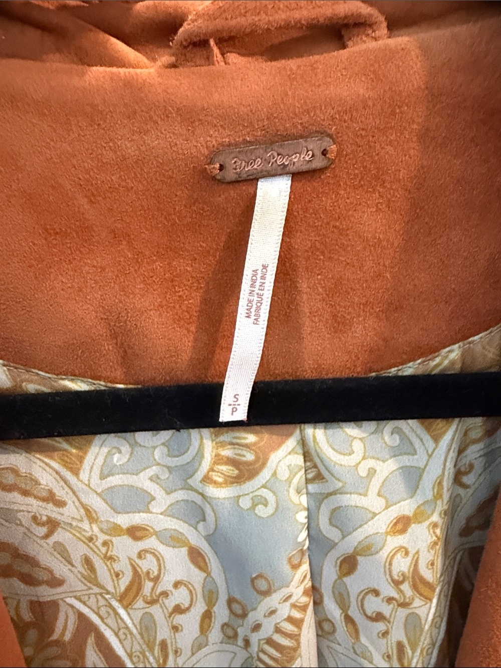 Free People Goat Leather Suede Moto Jacket in Rust - Women’s Jacket & Coat - Picture 2 of 3